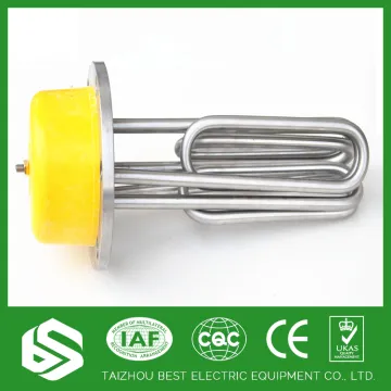 Industrial electric water immersion flange tube heater