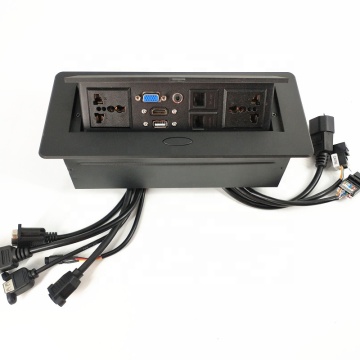 Universal Power Outlet Conference Table Pop Up Power Data Charging Socket Box