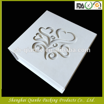 customized wholesale white paper box