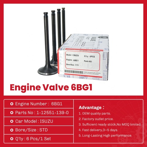1-12551139-0 صمام العادم محرك من أجل ISUZU 6BG1