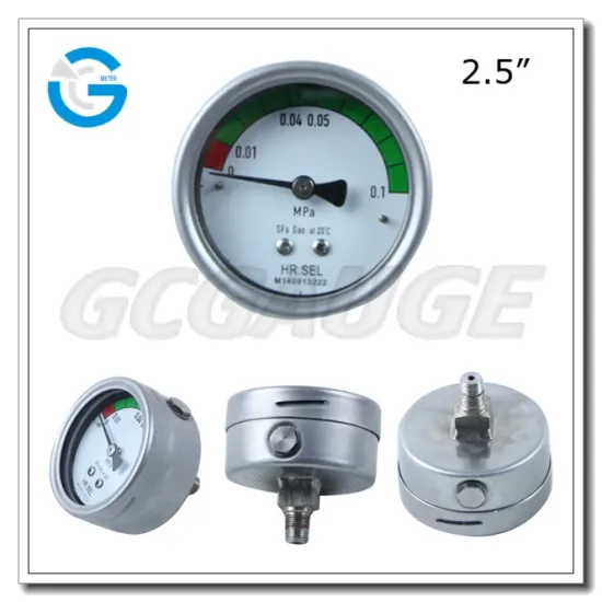 High quality 63mm all stainless steel SF6 temperature compensation gas densimeter