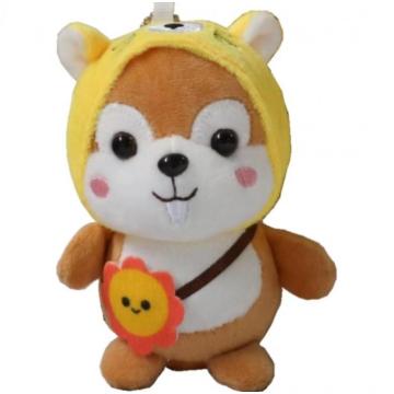 Linda pequeña shiba inu muñeca colgando peluche juguete