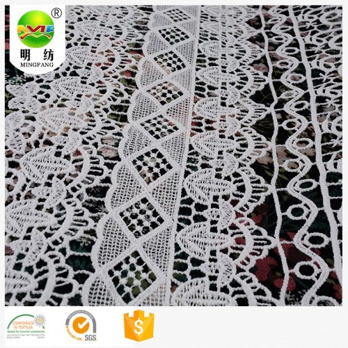 100 Polyester Kain renda murah untuk pakaian wanita