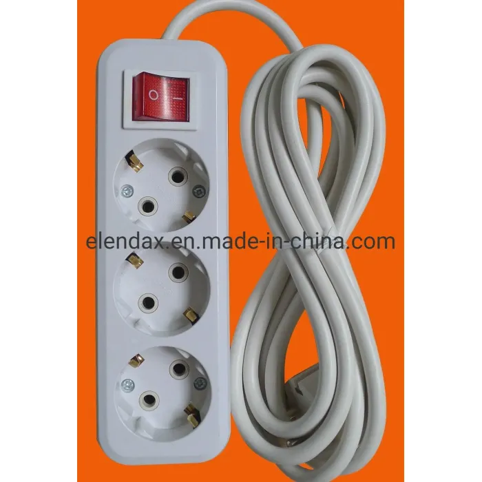 Soket Strip Daya 2-Pin 4 Arah 10A E8004