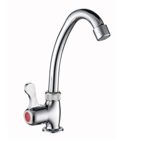 Orange Plastic Pull Out Single Lever Kitchen Faucet