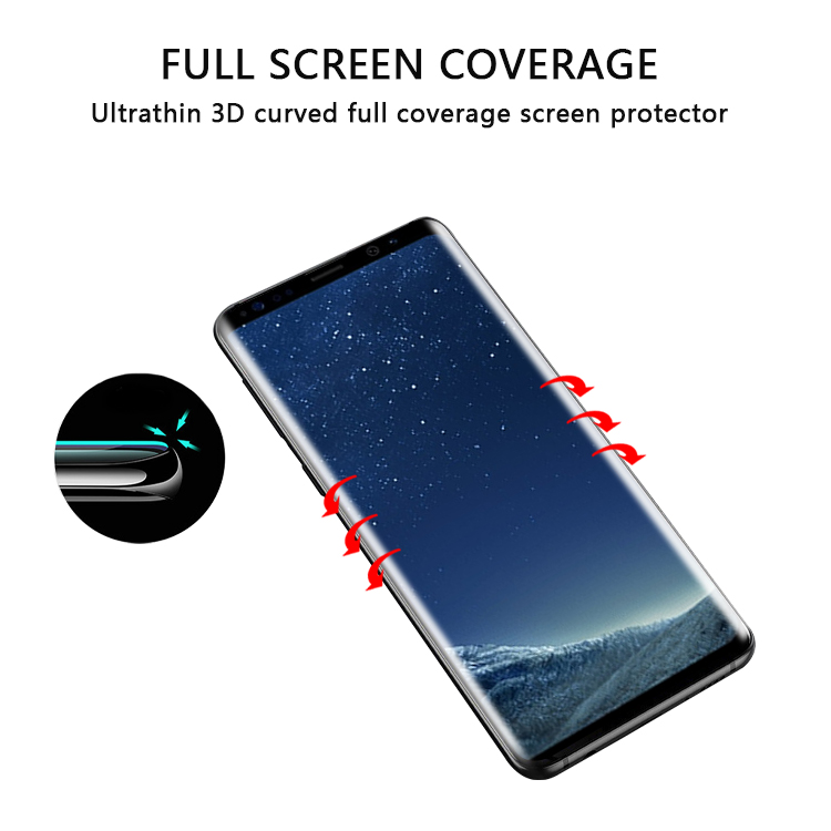 Full coverage protective film for Samsung S8