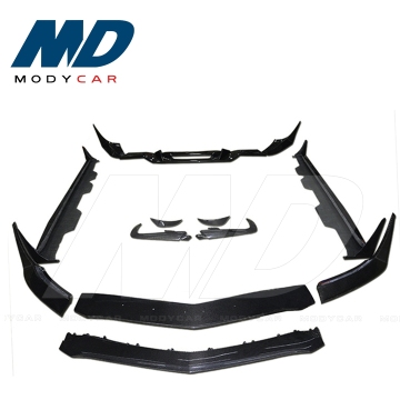 REVOZPORT Carbon Fiber Front Bumper Canards for 2015-2018 MERCEDES BENZ AMG GT