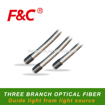 Three Branches Guide Light Optical Fiber, Guide Light From Light Source, Three Or More Branches Lighting Point
