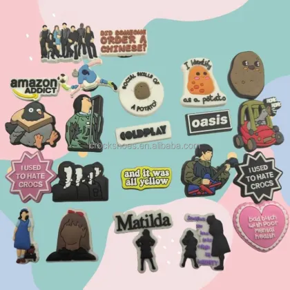 Wholesale Cartoon Annie Shoe Charms - PVC Food Theme Decorations for Kids' Shoes