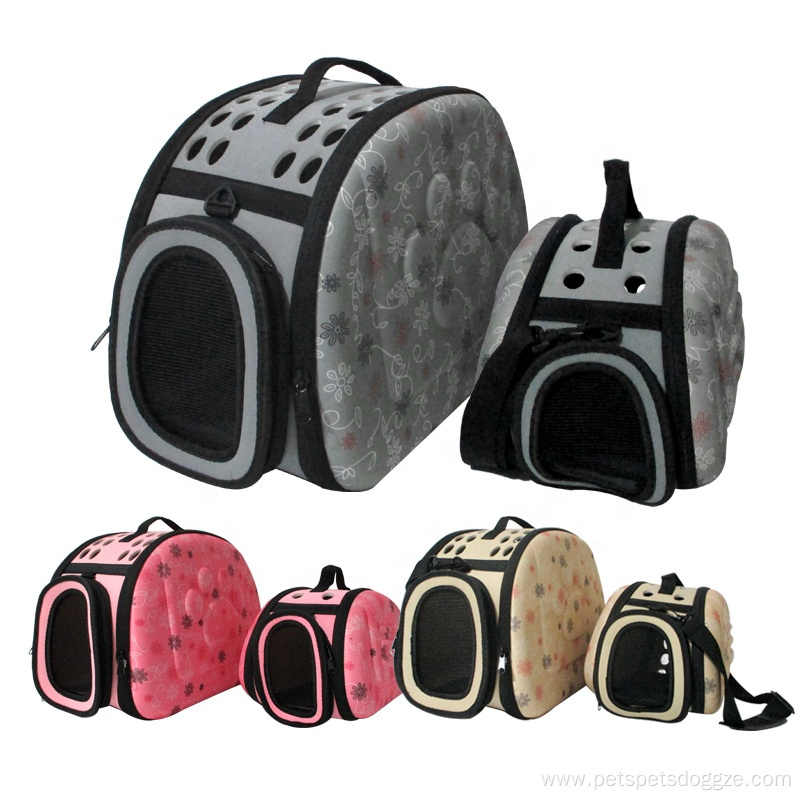 Plastic Foldable Cat Dog Pet Travel Tote Carriers