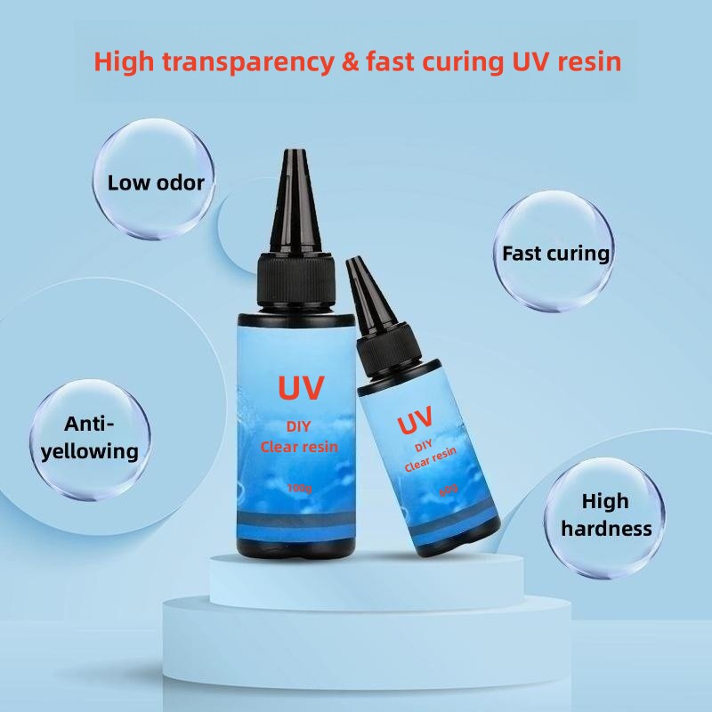 Alta dureza UV adesivos de cura fazendo resina