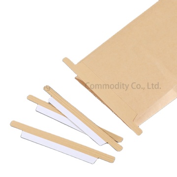 White/Kraft Brown/Black Color Paper Tin Tie for Bread Bag Twist Tie Clipband