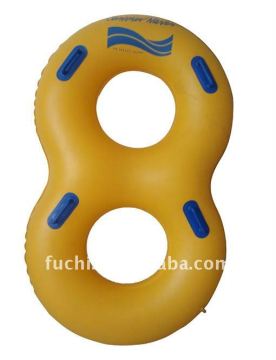Anillo de natación de doble inflable directo de fábrica para regalos o promociones con logotipo de personalización