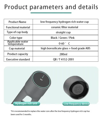 Terahertz Hydrogen Water Bottle: Low Frequency Resonance for Alkaline and Hydrogen Water