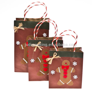 christmas mini kraft gift bag