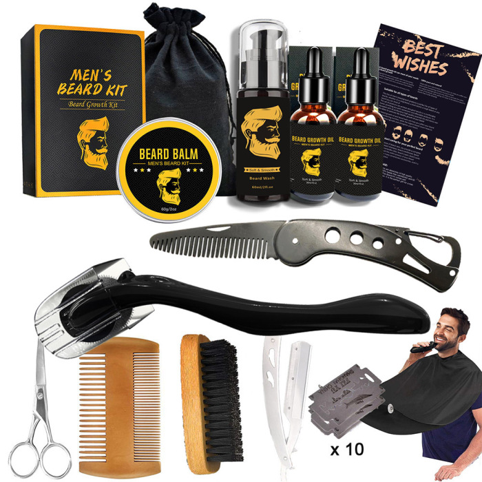 Kits de crecimiento de barba de 13 piezas