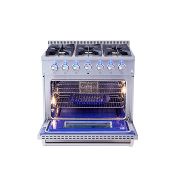 HYXION 36 Inch 4 Burner Best freestanding Electric Oven  Gas Range Kitchen For The Money
