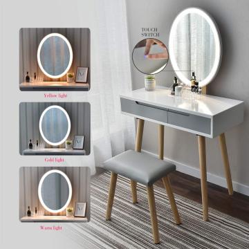 LED Touching Screen Mirror Vanity Makeup Table