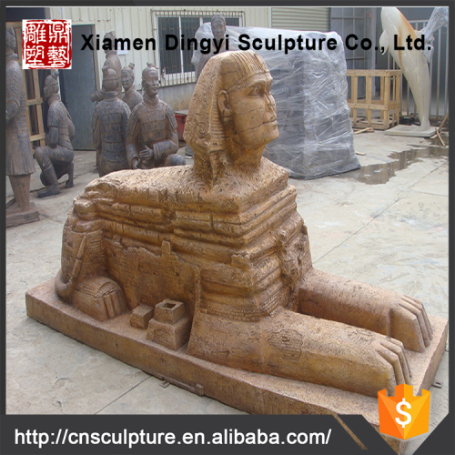 garden decoration marble sculpture of sphinx