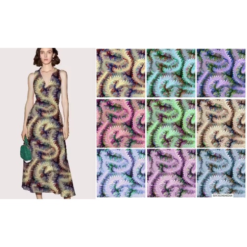 Fashion baru kain cetak digital rayon kapas