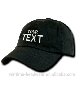 Black Custom Embroidered Baseball Cap Personalized Hat