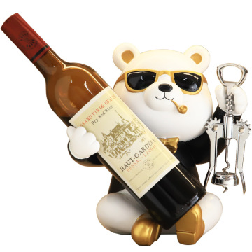 Adorable Noble Bear Resin Wine Bottle Opener and Decor