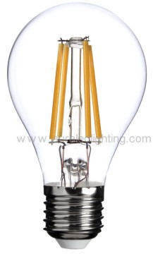 100lm/w 360 degree A60 6.5w led filament bulb light