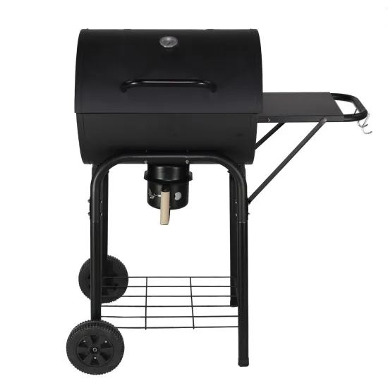 Steel Drum Barrel BBQ Charcoal Grill Garden Barbecue for Outdoor Cooking
