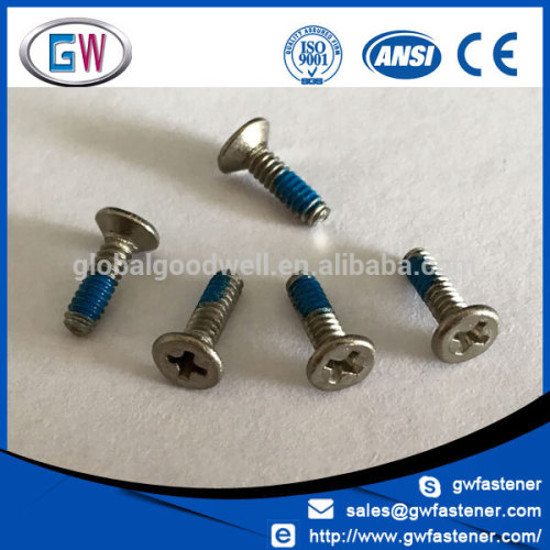 Black / Zinc Steel / Stainless Steel phil csk screw nylon patch