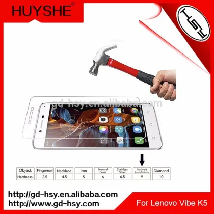 HUYSHE Cell Phone for Lenovo Vibe K5 Tempered Glass Screen Protector for Lenovo Vibe K5 Plus