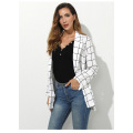 Women's Casual Check Plaid Loose Jacke