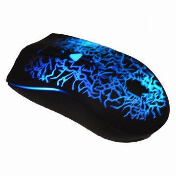 Glowing mouse, wired mouse, 1,000dpi resolution, nice design
