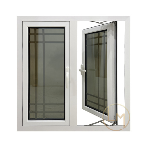 White Double Aluminum Casement French Windows For Sale