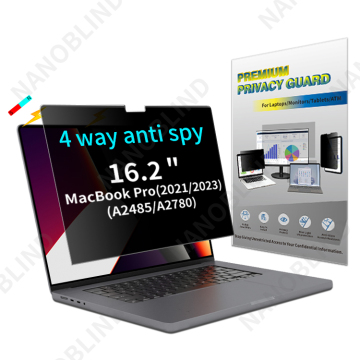4ウェイアンチスパイプライバシースクリーンプロテクターMacBook Pro 16インチ2021-2023
