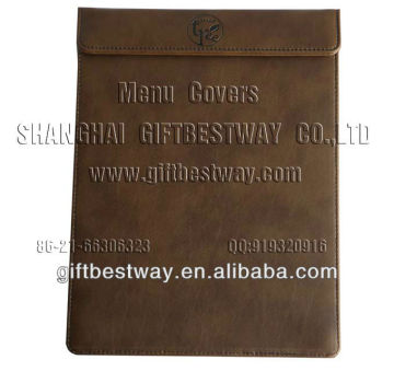 leather menu card holder,restauarant menu board