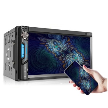 Universal 7 Inch IPS Touch Screen GPS FM WiFi CarPlay Android DVD Player with Rear Camera