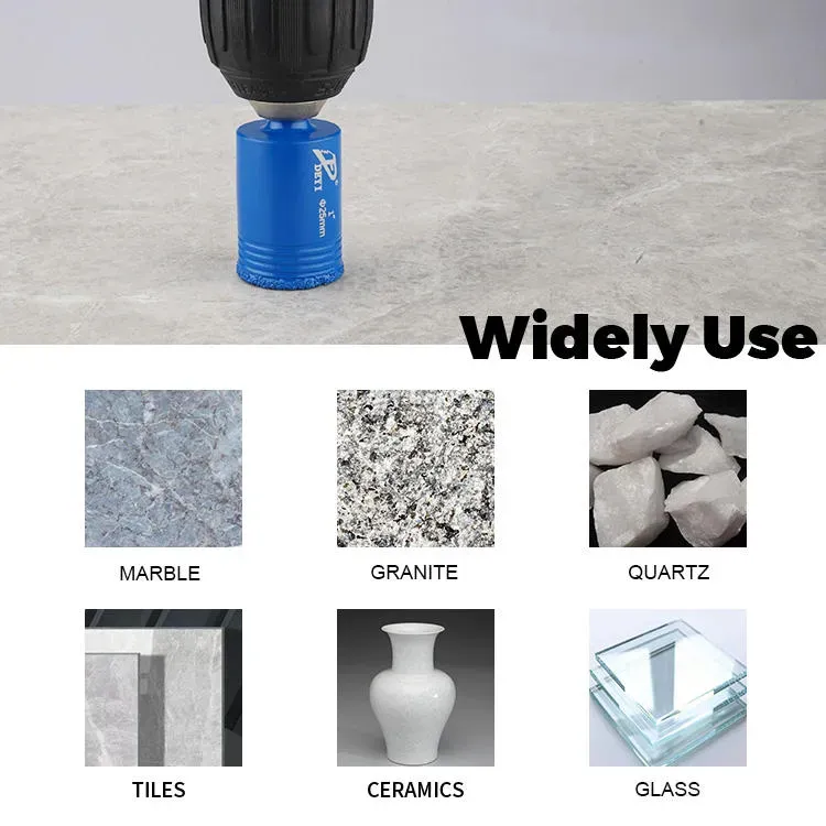 Hexagon Handle Diamond Core Drill Bit Set for Tile, Concrete, Granite, Marble