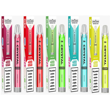 Popular Crystal Bar Legend 4000 Puffs Disposable Vape