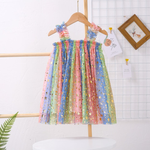 Robe de filles pour enfants sans manches en été