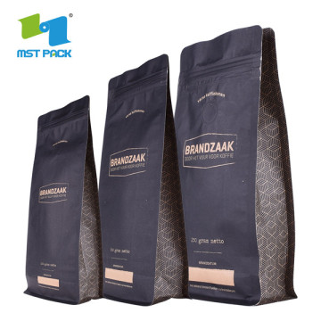 Resealable Stand Up Paper Coffee Bags With Zipper