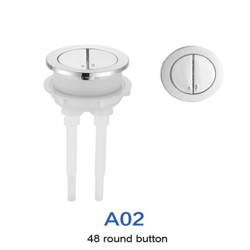 Dual Flush Chrome Toilet Water Tank Button