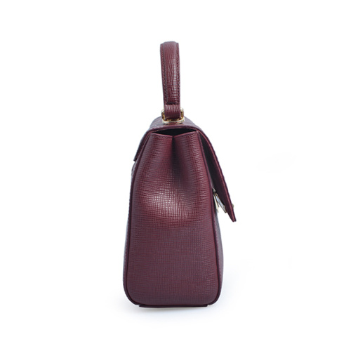 Sac à outils artisanal en cuir pour vin floral et gaufré