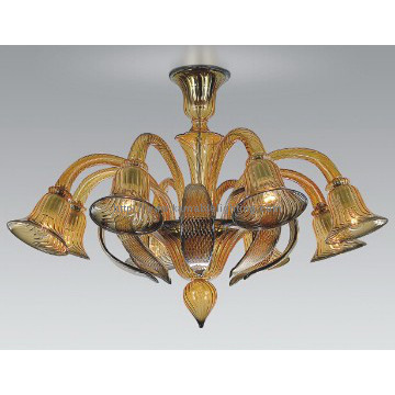 Contemporary golden clear glass pendant lighting(80061-8)