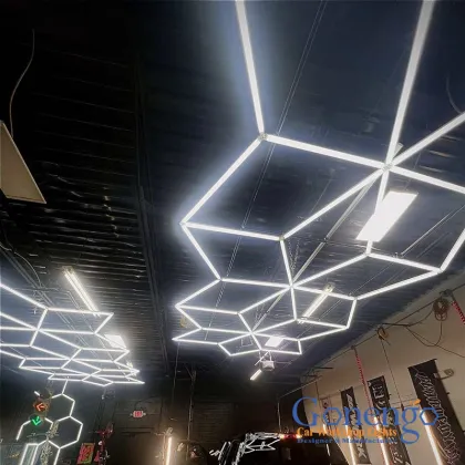 High Quality DIY Assembly Gym Room Geometry Event Site Roof Lighting Garage Hive Lights