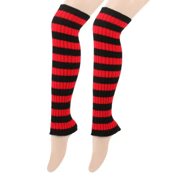 Wholesale Over Knee Stripe Knitted Socks - Lolita Young Girl Warm Leg Warmers