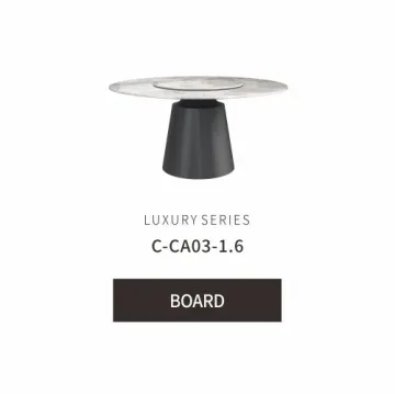 Round dining table marble top