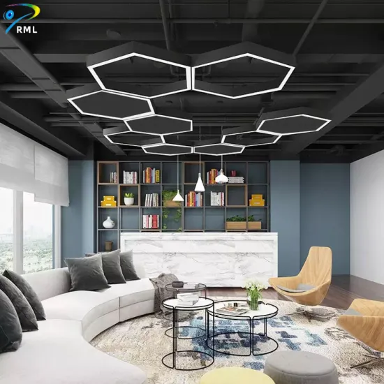 Professional 100mm Wide LED Ceiling Light - Hexagonal Shaped LED Office Lamp