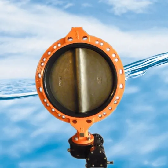 DN600 wafer type butterfly valve with 24" CF8 disc