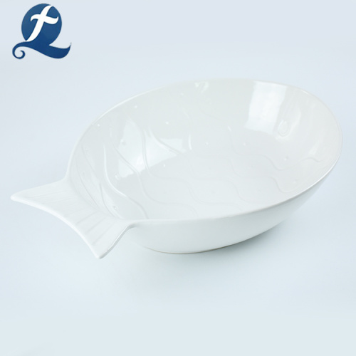 Hot sale household dinner tableware fish shape plate