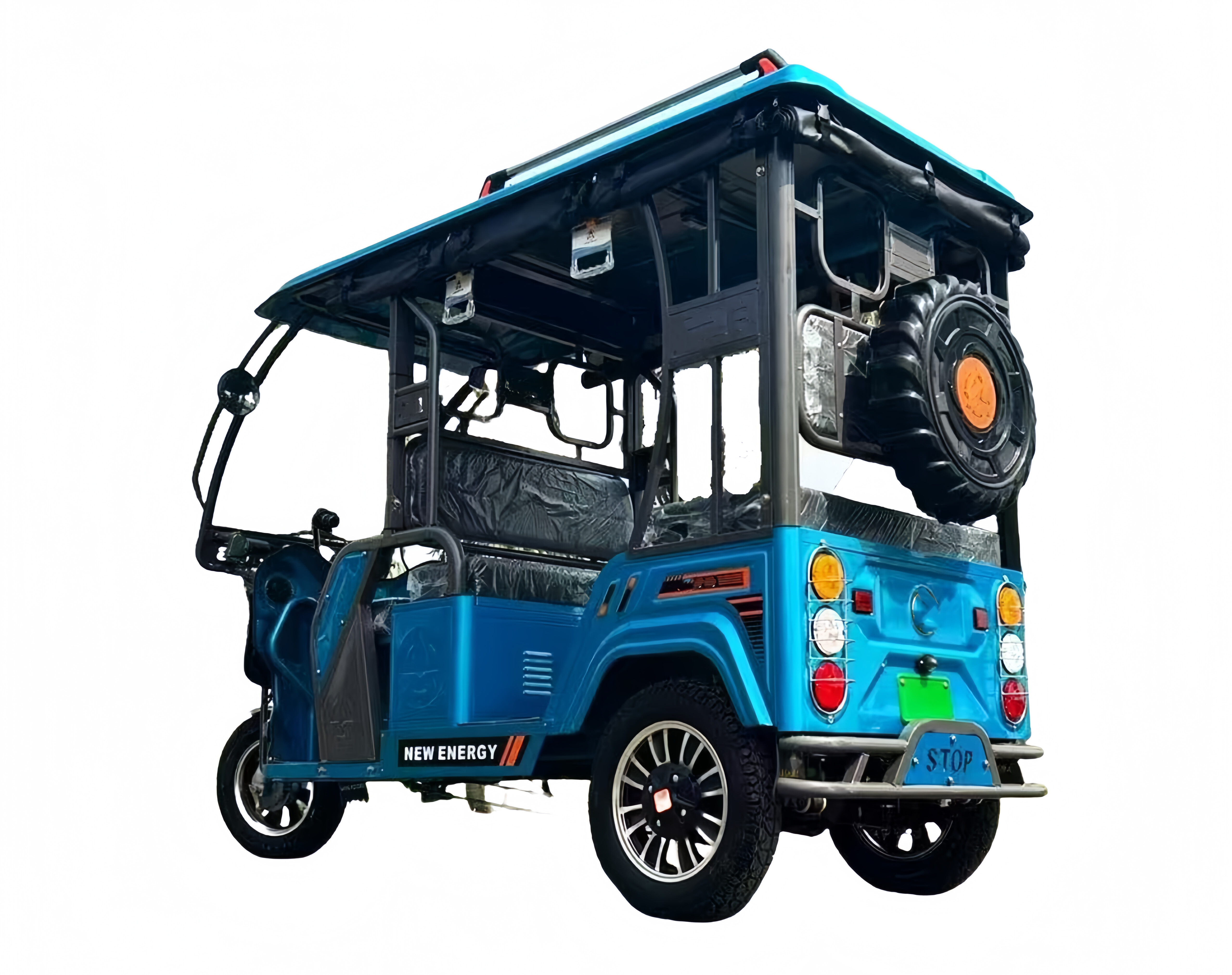 Electric Tricycle with Passenger